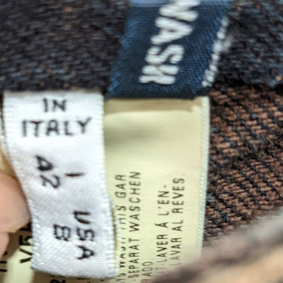 New Armani Jeans Womens 8 Straight Leg Indigo 003 Series Dark Wash Tall - Picture 8 of 12